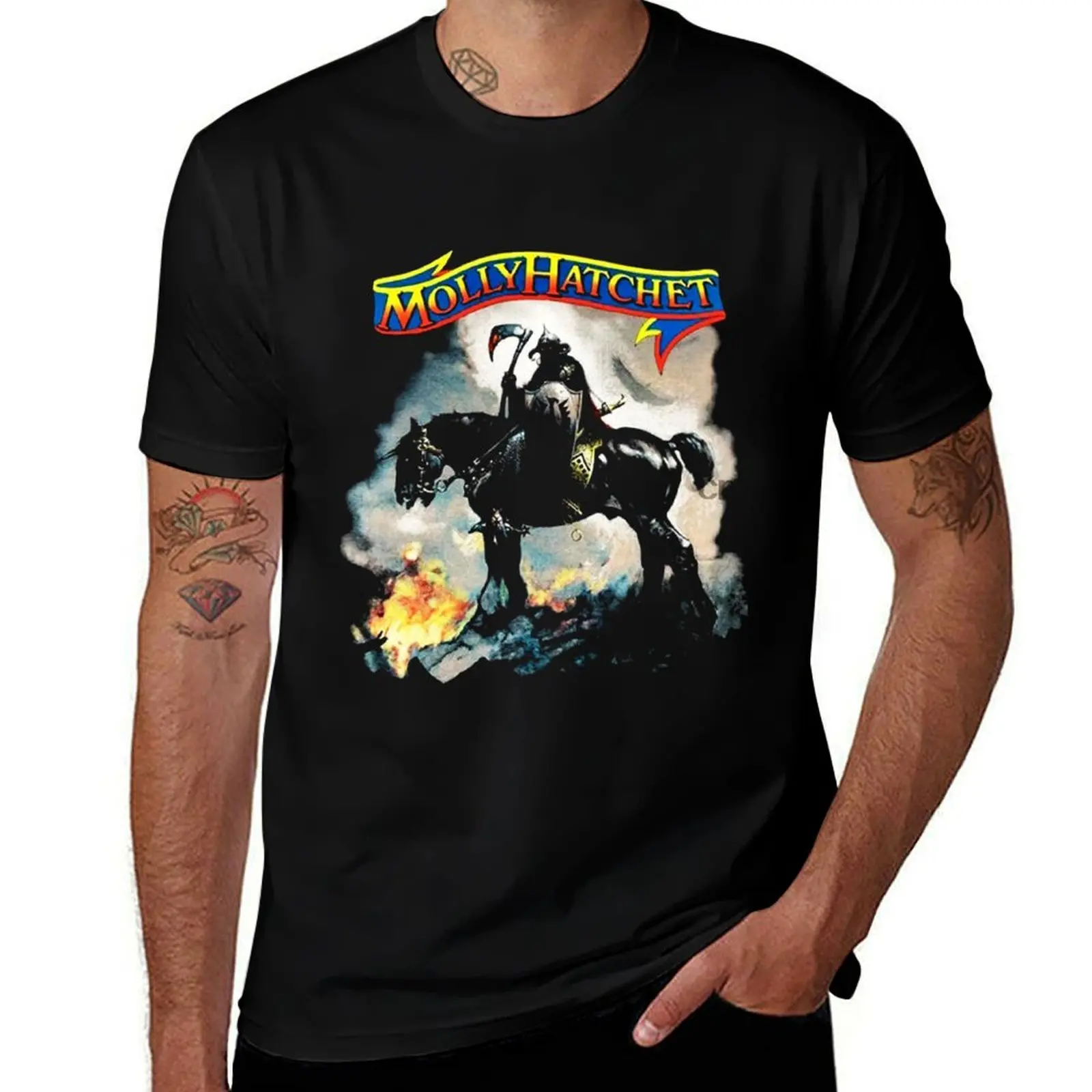 

Best trending molly hatchet T-Shirt cotton t shirt man t shirt man casual T-Shirt
