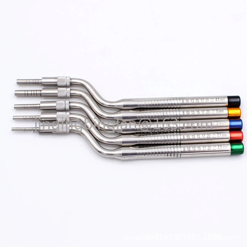 Dental, Lifting Tool, Implant Screwdriver, Upper Frontal Sinus Lifting Tool, Elbow, Straight 5 pcs