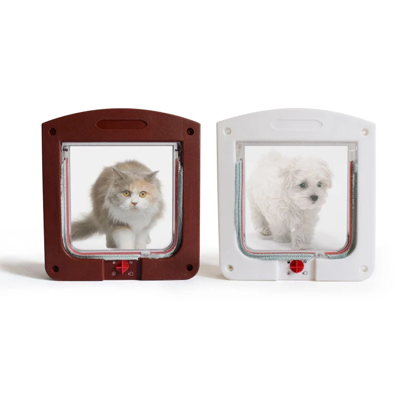 Pet Door Cat Flap Dog Door Can Control Free Access To Pet Two-way Door New Pet Products