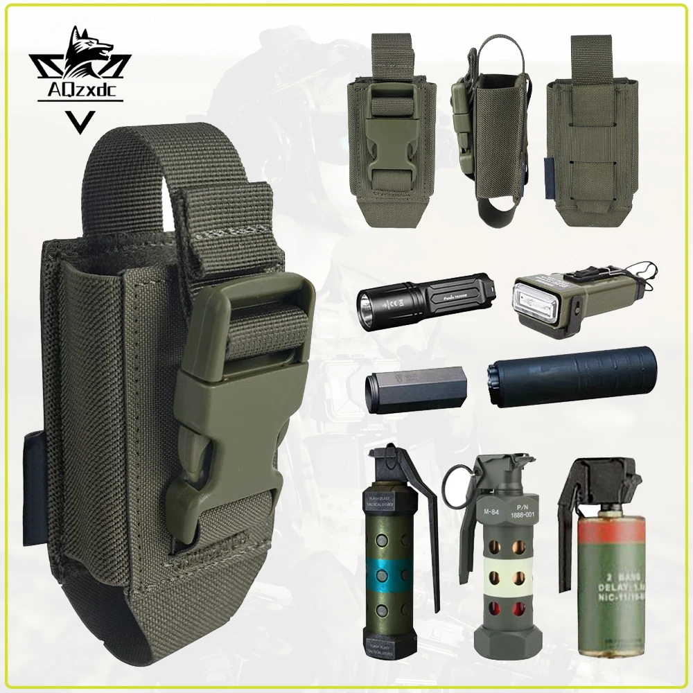 

Tactical Flashlight Holder Molle flashbang Pouch Magazine Pouch Multi-Purpose Tool Packet Bag for Vest Heavy Duty Belt Backpack