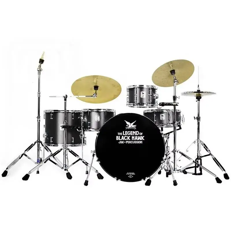 5 Pcs Set Drums Set With Durable Rubber Headed High Quality Musical Percussion Instrument Jazz Drumset For Stage Performance
