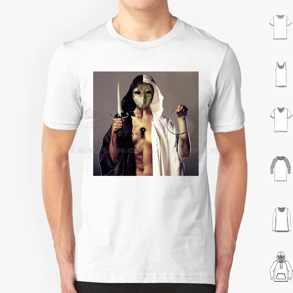 Hay un infierno cree-me visto. Hay un cielo Tenemos un secreto. Camiseta talla grande 100% algodón hay un