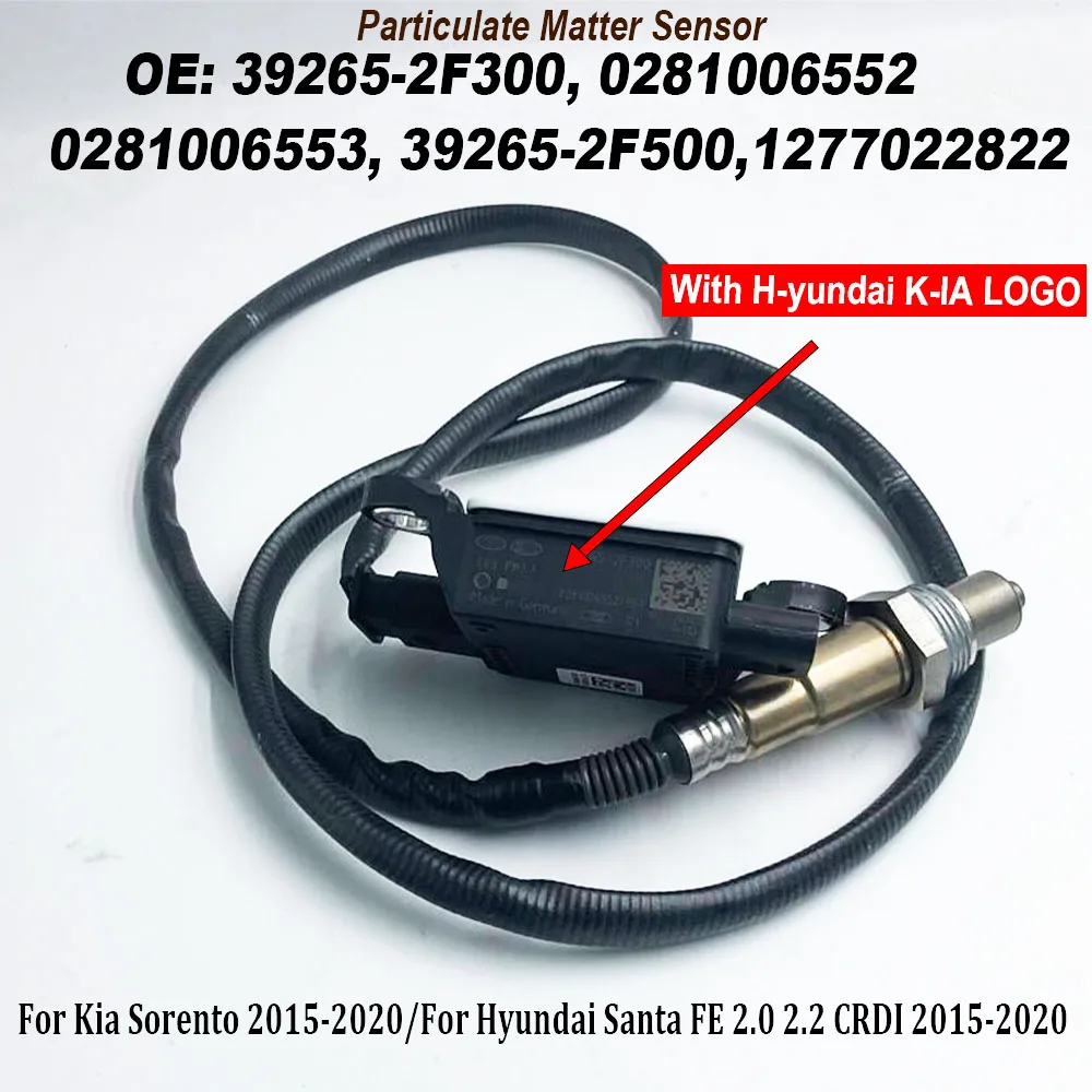 39265-2F500 39265-2F300 PM Diesel Exhaust Particulate Sensor 0281006552 0281006553 For KIA SORENTO Hyundai SANTA FE 2015-2020