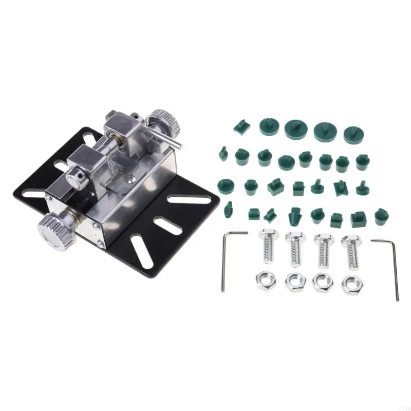 

Jewelry Making Drill Set Stepless Holing Machine for Beads and Pearls Bead Punching Holder Aluminum Alloy Drilling Tool