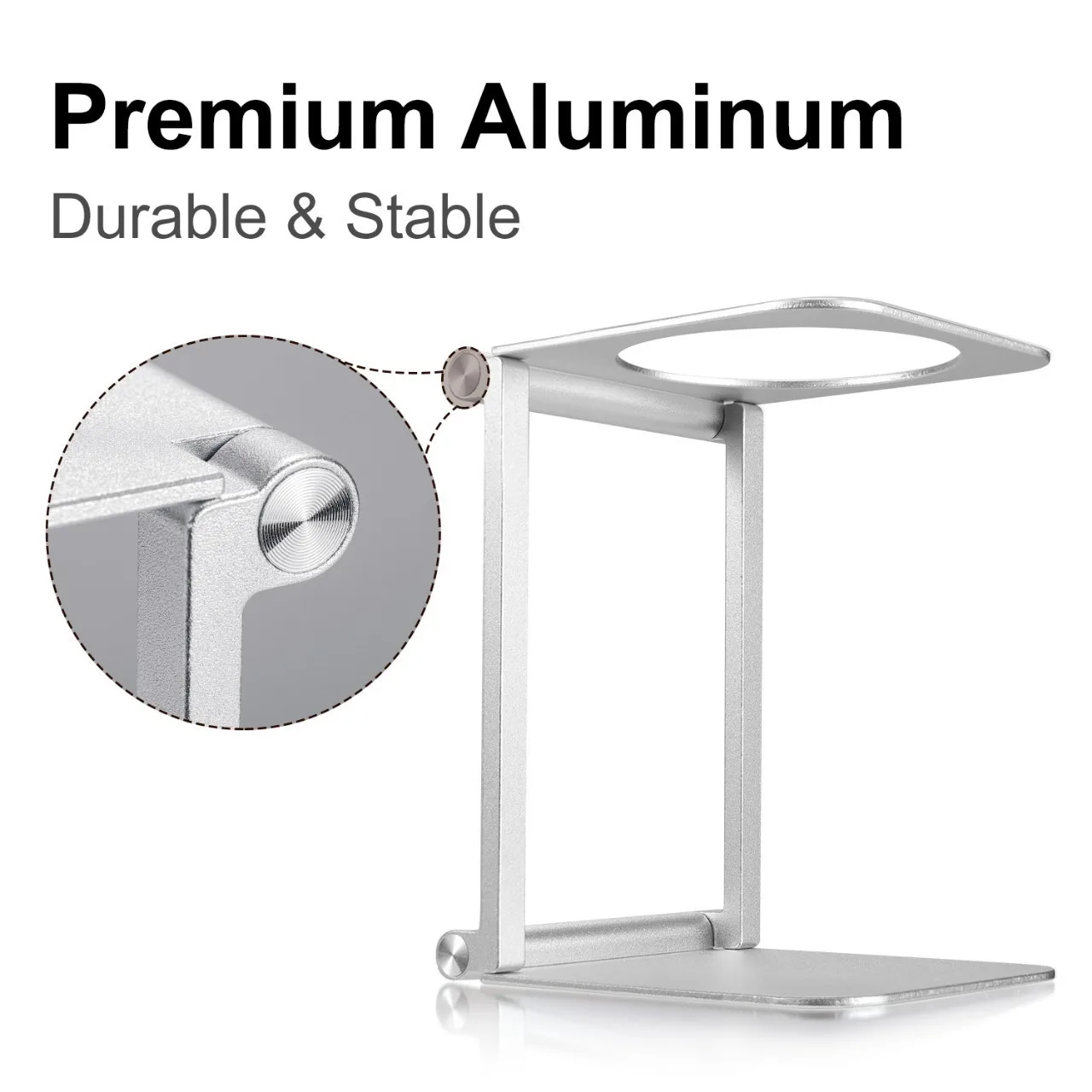 Foldable Coffee Machine Stand Aluminum Alloy Adjustable Height Drip Metal Espresso Maker Holder for Home Office Travel Portable