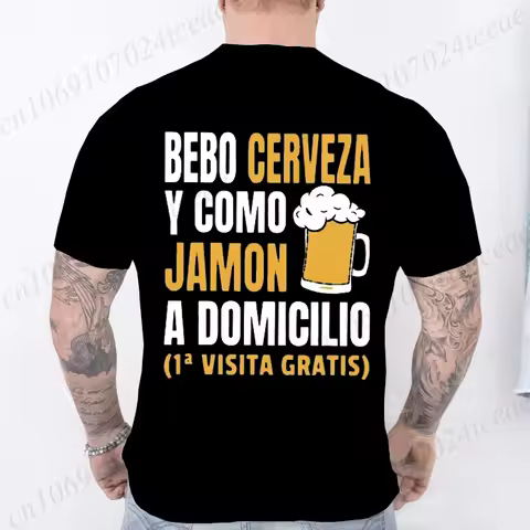 Camiseta Hombre,camiseta Cerveza Hombre,Men's T-shirt,Funny T-shirt Man,beer Shirt,funny Spanish T-shirts,I Drink Beer T Shirt