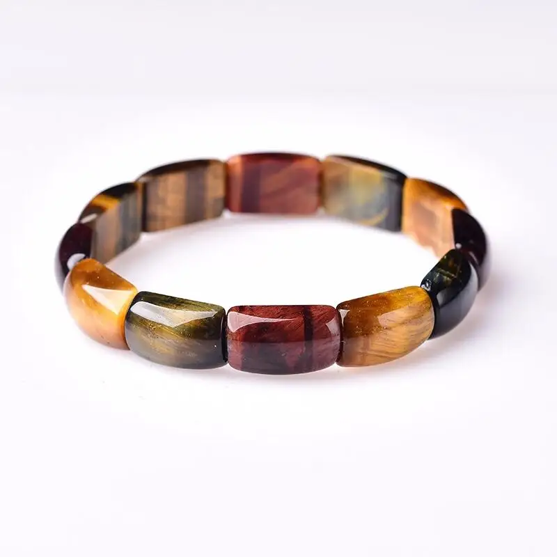 13X18MM Natural Colored Cat Eye Stone Bangle Healing Fengshui Stone Crystal Women Man Jewelry holiday Gifts 1PCS