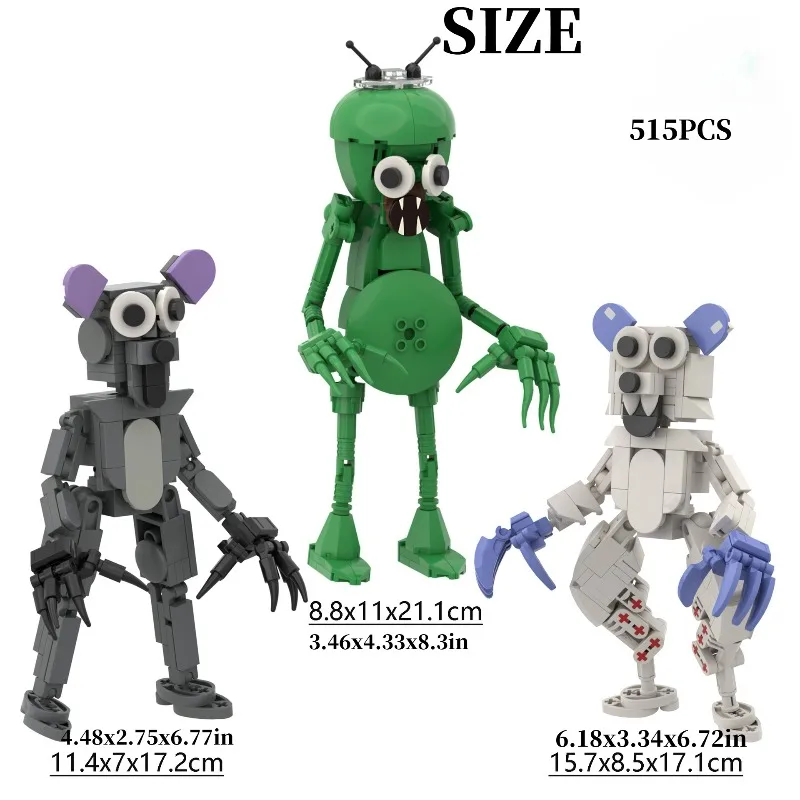 

Набор из 3 предметов Alien & Beast Boss — набор моделей Battle Monster для подростков и взрослых, коллекция Epic DIY в подарок