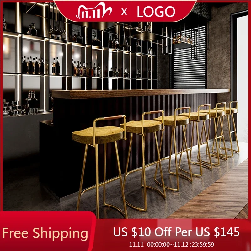 Unique Bedroom Bar Stools Makeup Throne Gold Modern Bedroom Gaming Metal Barber Dining Chairs Computer Cadeira Trendy Furniture