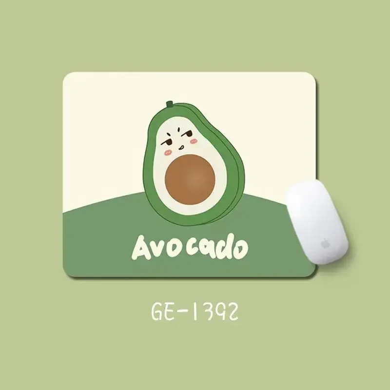 Avocado mouse pad Fresh green rectangular mousepad desk mat custom design gaming mouse-pad rubber rectangular Desktop decoration