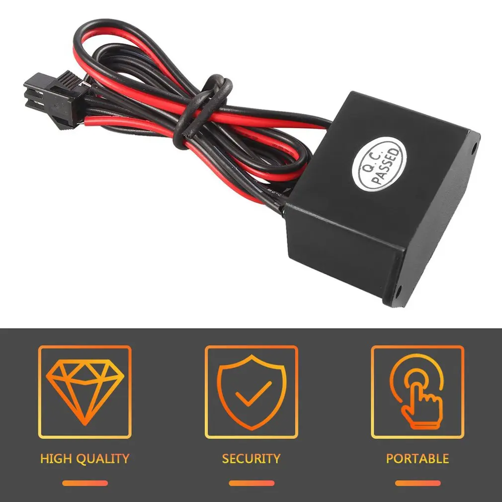 DC 12V Neon EL Wire Power Driver Controller usb per 1-10M LED EL Wire Light Inverter adattatore di alimentazione Driver flessibile per cavi al Neon