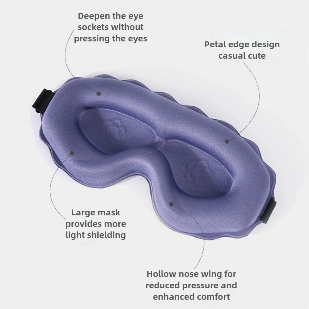 Viagem dormir ajuda 3d máscara de dormir bloquekout luz máscara de sono memória espuma sombra venda sono masker máscara facial eyepatch