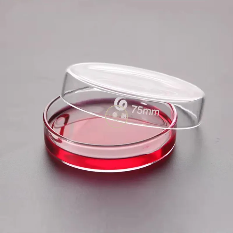 Clear Glass Petri Dishes With lids Microorganisms Cell Clear Sterile Chemical Instrument Drop Shipping Petri Dishes