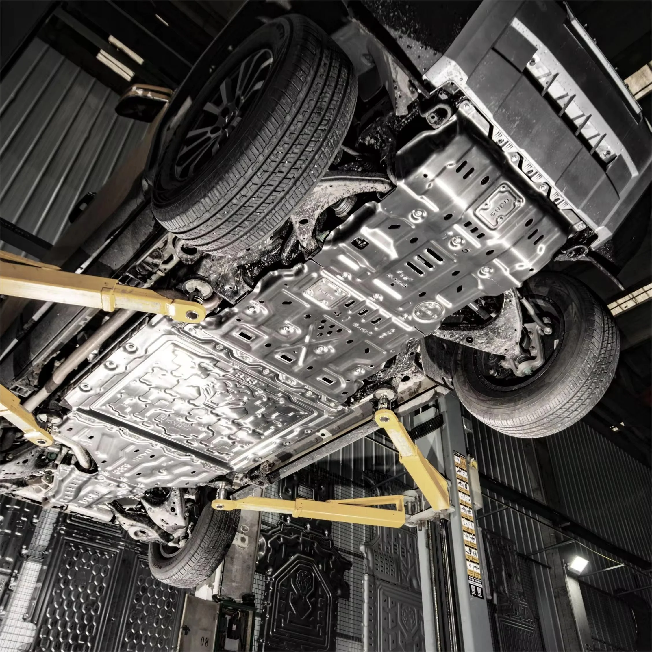 نموذج 3 لوحات حماية تحت الجسم 2.7 مللي متر محرك ألومنيوم مغنيسيوم علبة المرافق هيكل الحرس قطع غيار السيارات #2