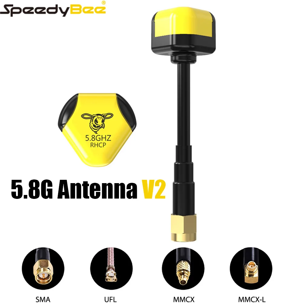 1pcs Speedybee Speedy Bee 5.8GHz Antenna V2 2.8Dbi RHCP SMA/RP-SMA /UFL/MMCX for FPV RC Racing Drone Multirotor