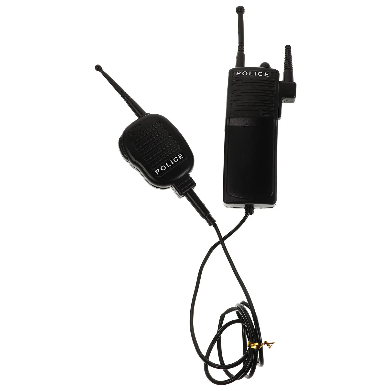 Simulatie Politie Walkie Talkie Kids Dress Up Prop Realistisch Ontwerp Halloween Kostuum Accessoires Politie Fantasiespel Speelgoedset