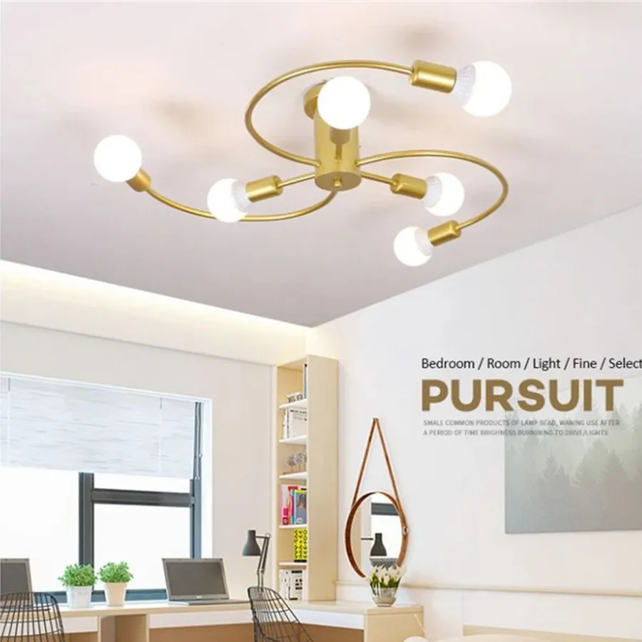 

E27 Living Room Suspend Modern LED Ceiling Chandelier Lights Creative 6/8 Heads Bedroom Kitchen Hanging Home Lighting Fixtures