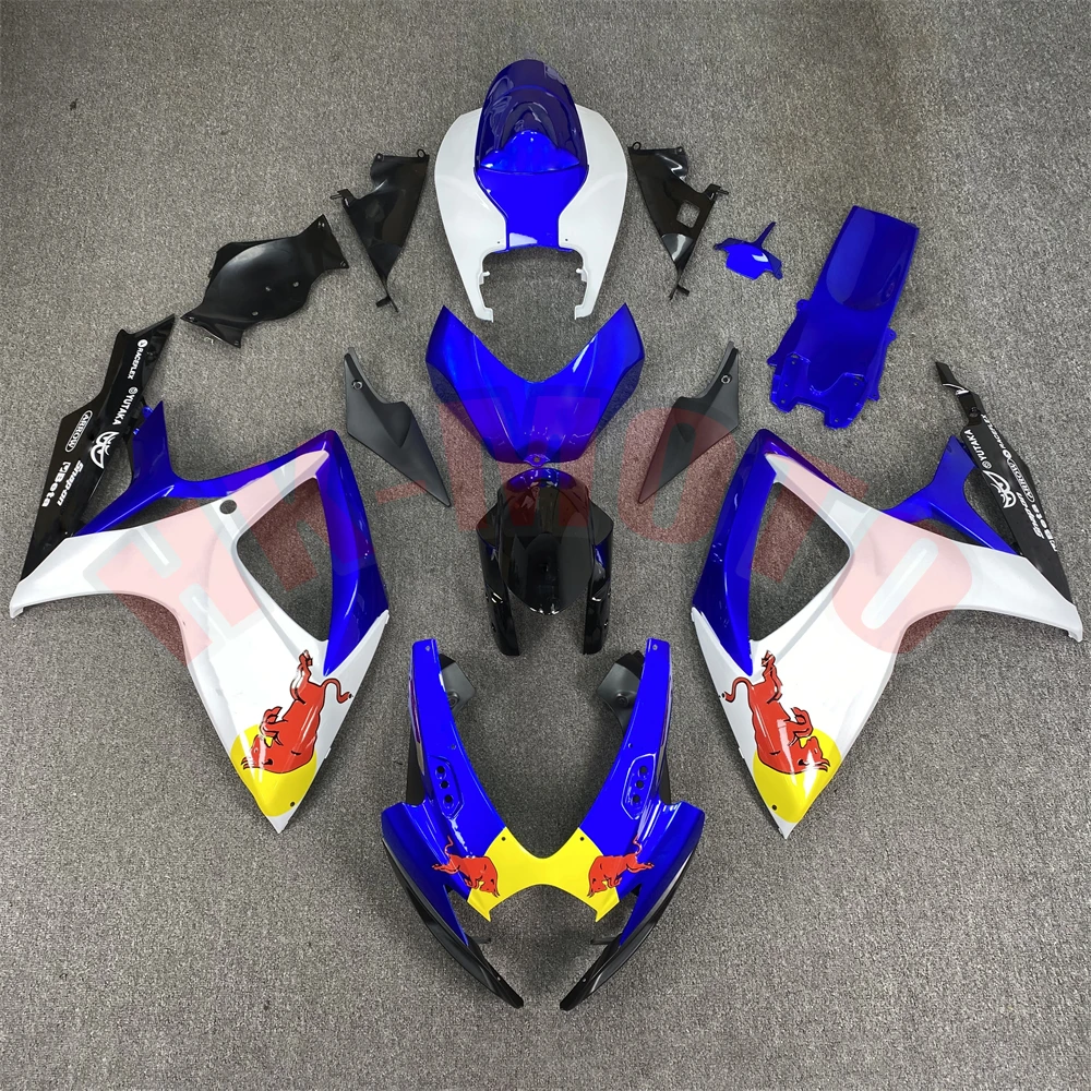 Motorcycle Fairing Kit Fit For GSX-R 600 750 GSXR600 GSXR750 2006 2007 K6 K7 Bodywork Set High Quality ABS Injection Blue White