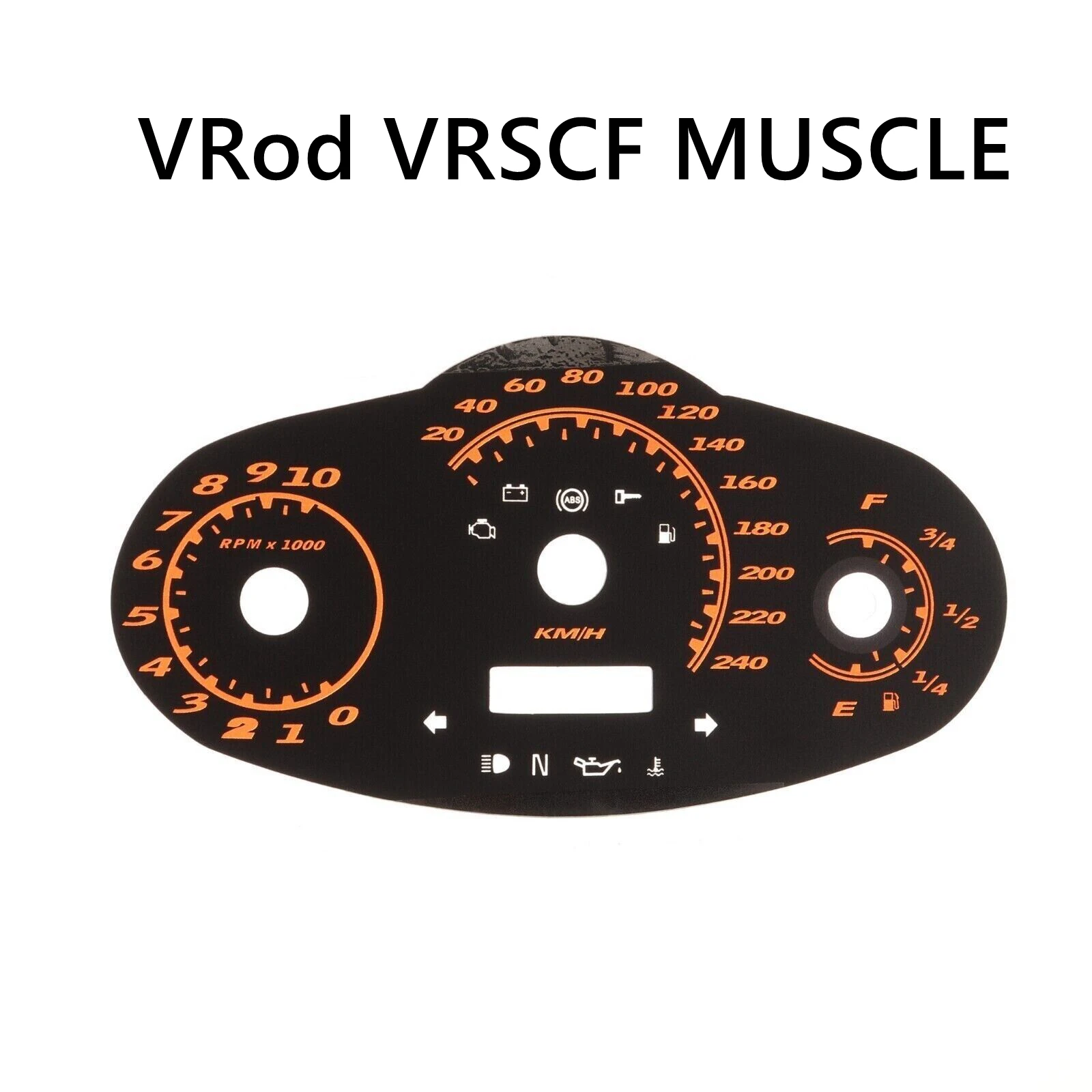 For VROD Motorcycle V Rod VRSCF MUSCLE 2009-2017 Speedometer Faceplate Km/h Speedometer Face Sticker