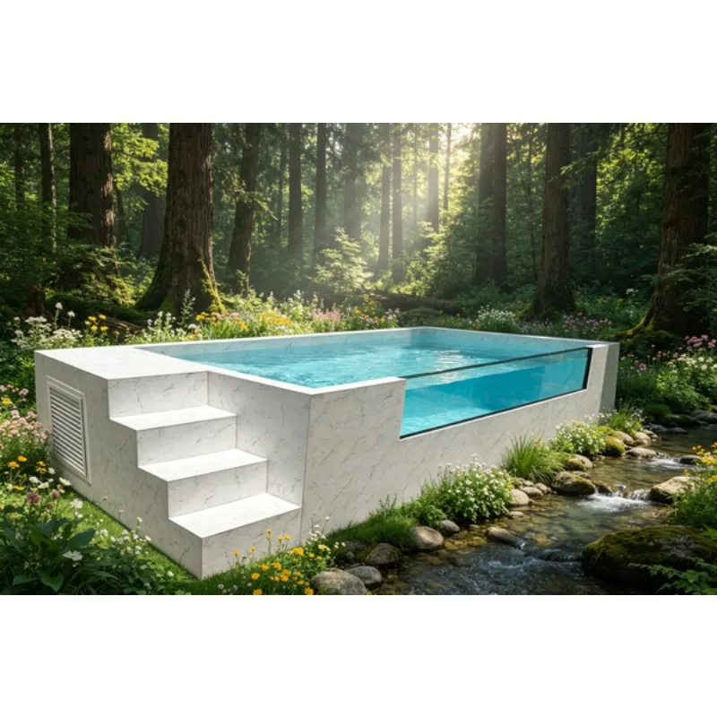 Container Pool Built-In Pool Compact Embedded Container Swimming Space Small Villa Courtyard Private Daily Swimming Facility view 2