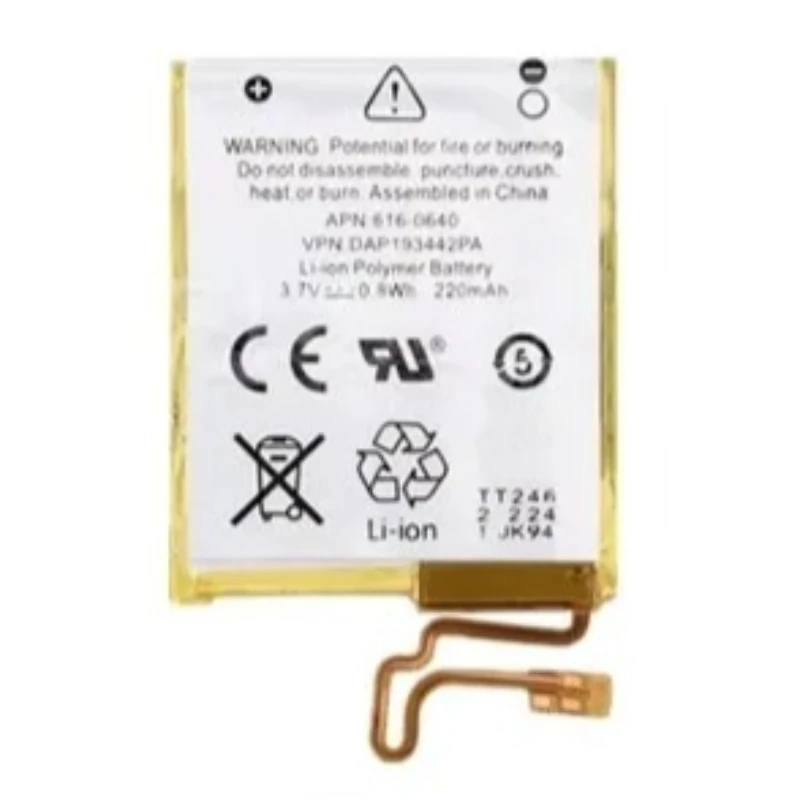 Newest A1137 Lithium-ion Rechargeable Battery for Apple IPod Nano 1/2/3/4/5/6/7 High Quality MP3/MP4 Player Replacement Battery