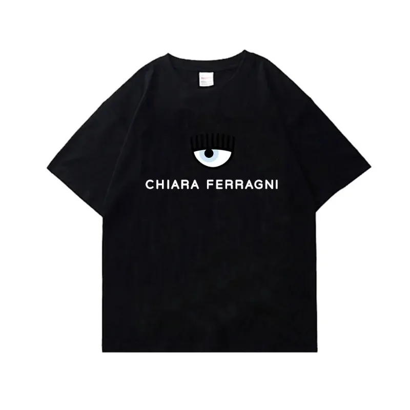 Camiseta de manga corta para hombre y mujer, camisa informal de 100% algodón con diseño de Ojos de ferragies Chiara, ropa superventas