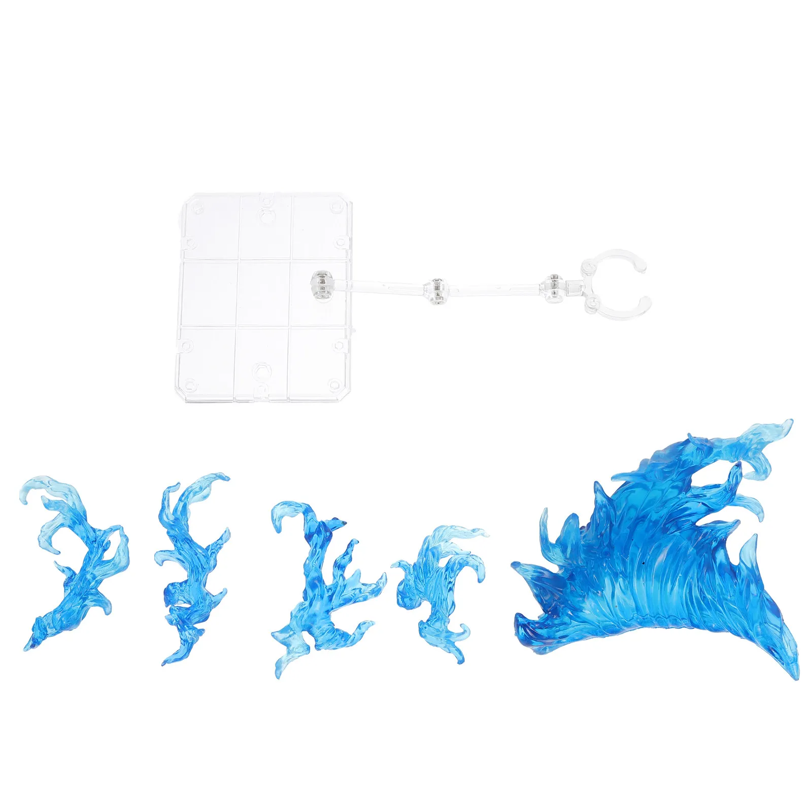 

1Set Flame Effect Action Figure Stand Clear Plastic Holder Sturdy Display Rack Flexible Assembly Support Frame Stable Tabletop