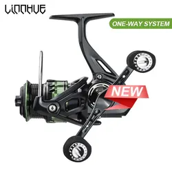 LINNHUE Fishing Reel 1000-7000 Spinning Reel Double Handle Grip Sapre Deep Shallow Spool Max Drag 8KG Reel Fishing Accessories