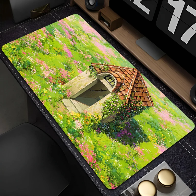 

Mousepad Laptop Office Cabinet Keyboard Pad PC Desk Mat Large HD H-Howls Moving C-Castle Mouse Pad Non-slip Rubber Extended Pad