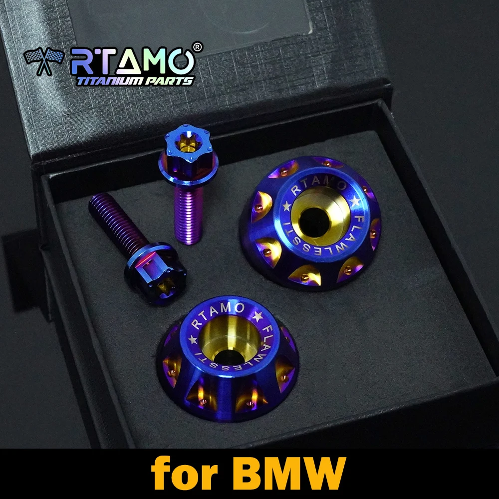 

RTAMO Titanium Bolt Handle Bar End Set fot BMW S1000RR/R/XR Motorcycle Modified