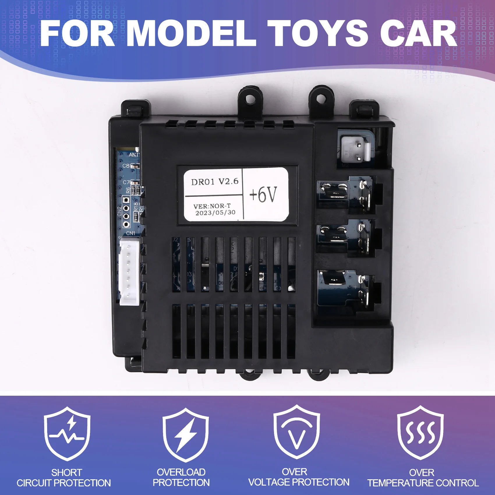 AS96-สำหรับชิ้นส่วนอะไหล่รถยนต์ไฟฟ้าสำหรับเด็ก, ตัวรับสัญญาณรีโมทคอนโทรล DR01 V2.6