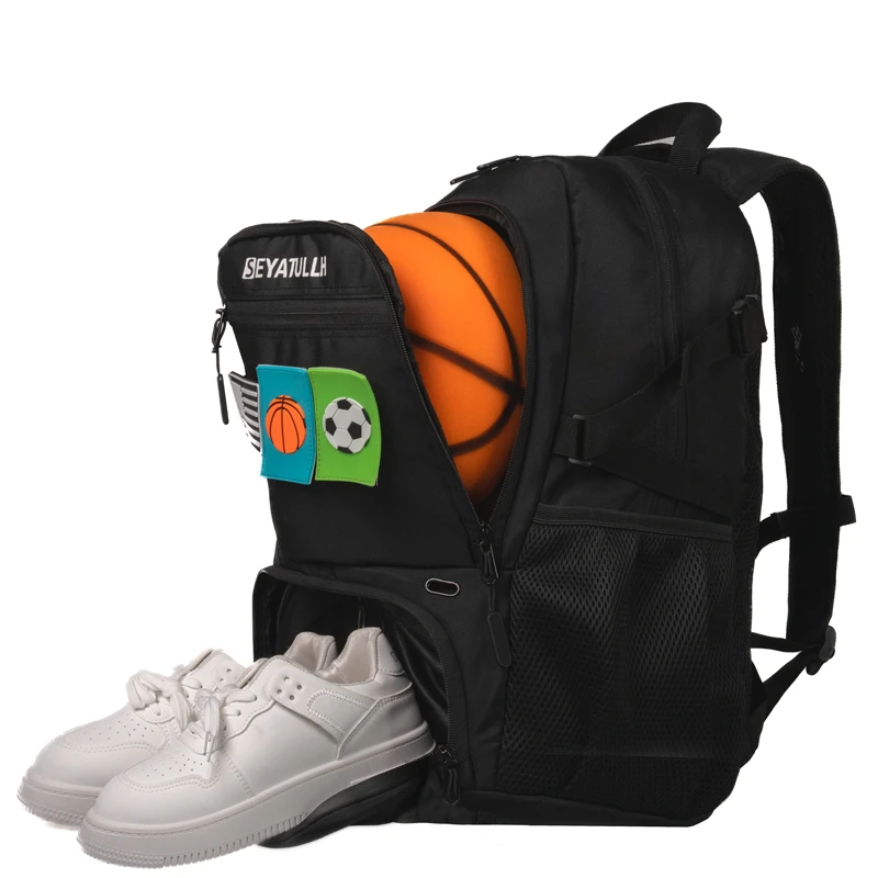 

Basketball Bag Backpack for Men Women with Ball & Shoes Compartment Soccer Ball Volleyball Backpack Sports Travel Gym School Bag