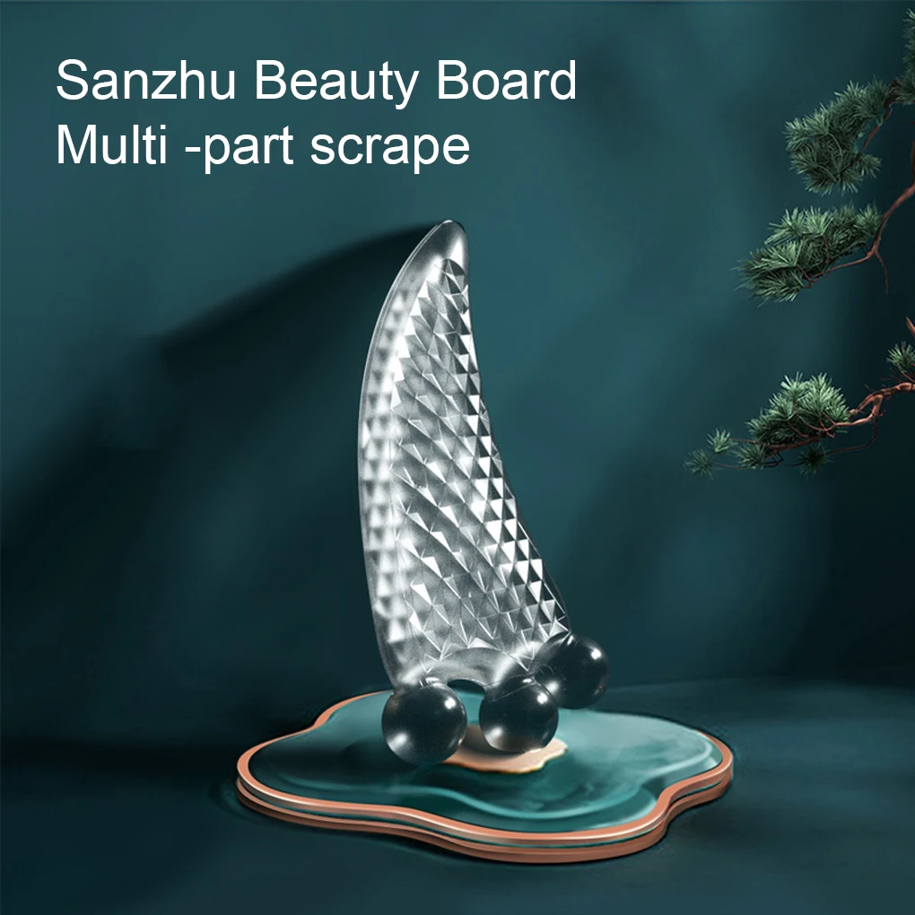 لوح Gua Sha متين لتدليك الوجه وتجديد شبابه ، مدلك راتنج أنيق ، صديق للهدايا ، اختيار جيد
