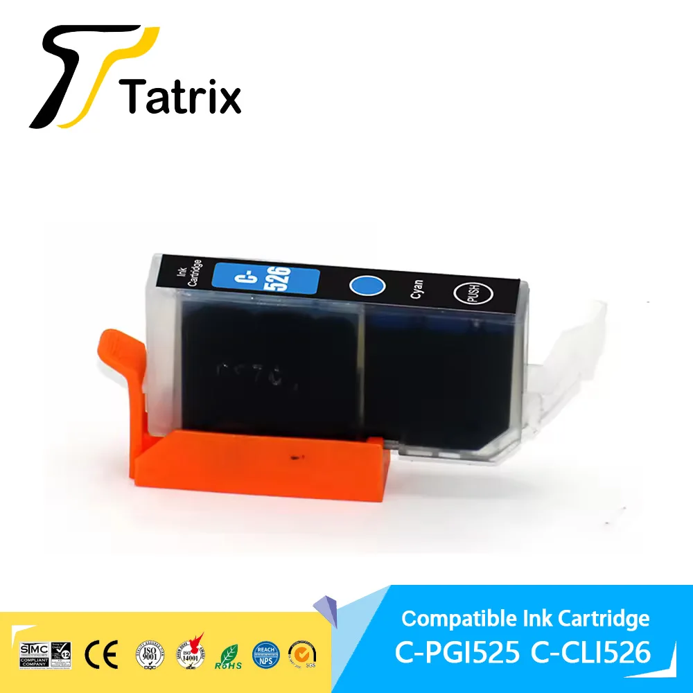 Imagem -05 - Tatrix Pgi525 Pgi525 Cli-526 Cli526 Cartucho de Tinta Compatível Cor Premium para Canon Pixma Mg6150 Mg6250 Mg8150 Mg8250 Impressora