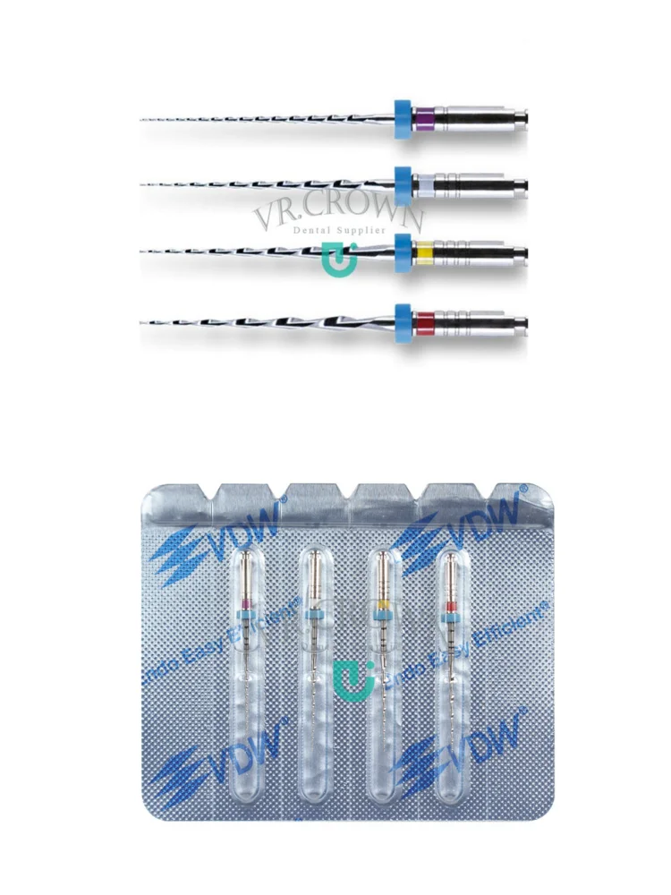 MTWO NiTi Rotory File VDW Mtwo NiTi Files For Root Canal Prepartions 25mm 10-20 Original Mtwo Root Canal Anatomies