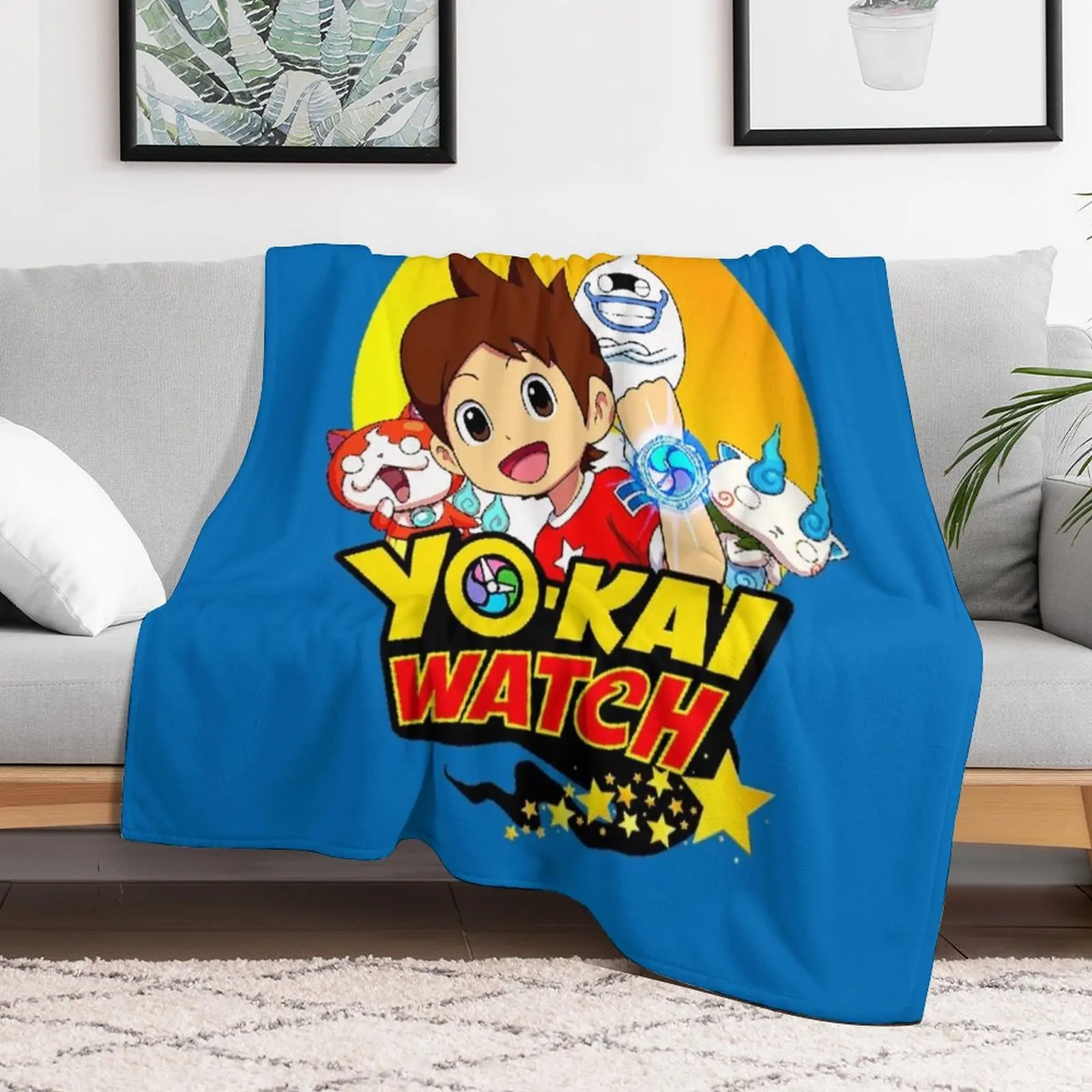 yokai-watch Throw Blanket Luxury Bed Thins Soft Plaid Blankets