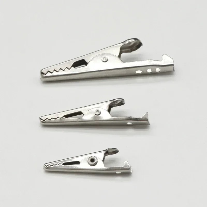 28mm Crocodile Clips Red Black Alligator Clips Electronic Battery Clamp Testing Probe for Car Test Lead Multimeter Probe