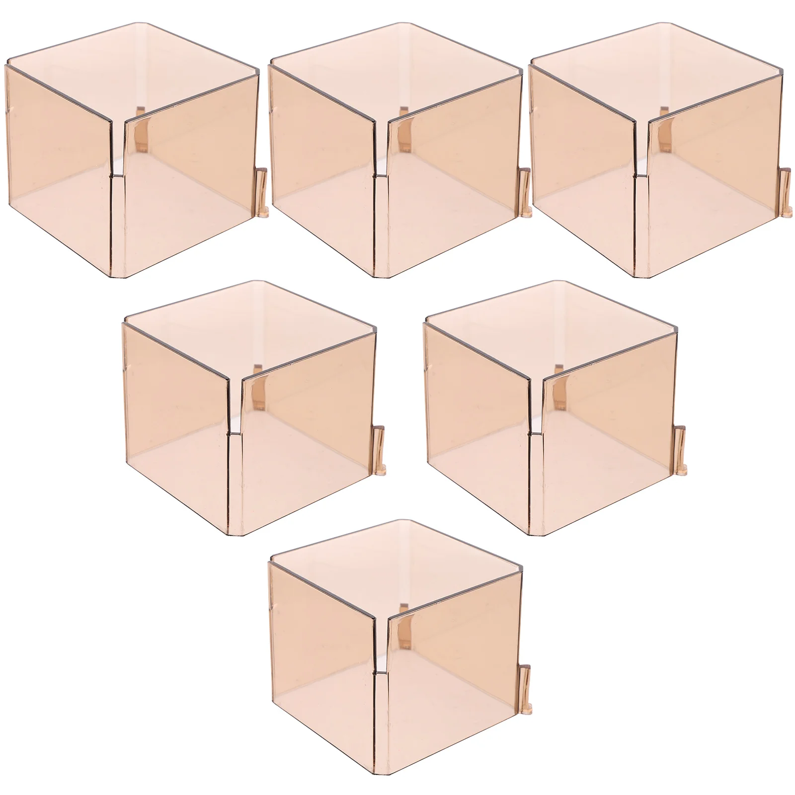 

6 Pcs Drawer Partition Storage Free Combination Honeycomb Underwear Sock Grid Plastic Dividing Box Artifact Separator