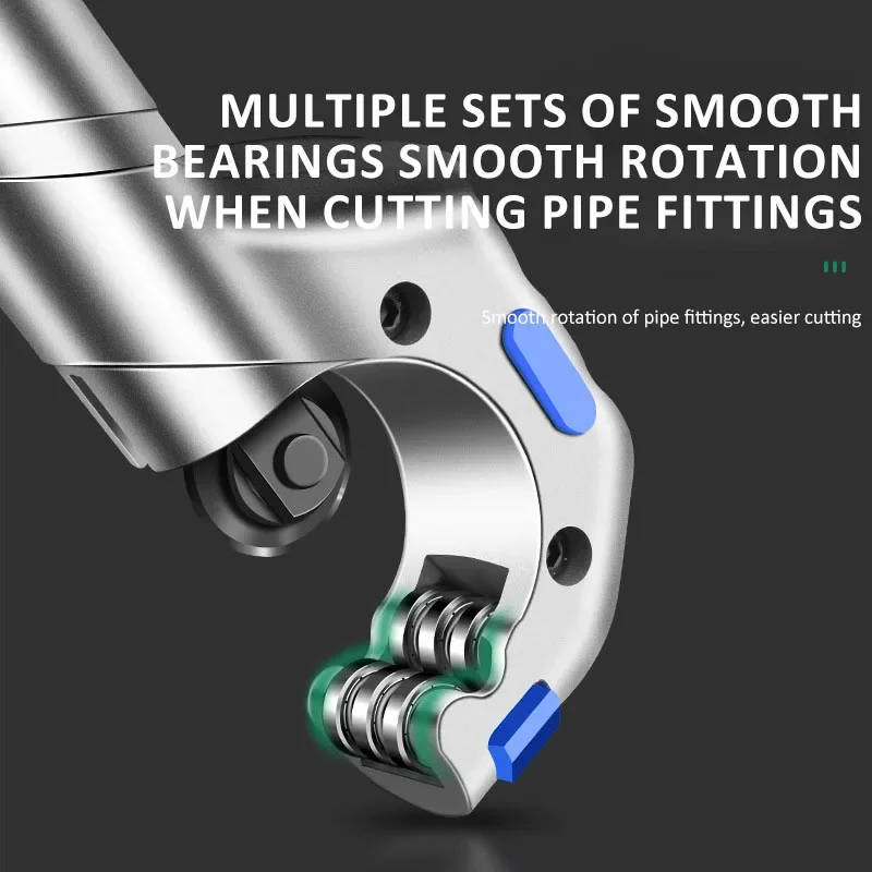 Roller Type Tube Cutter Bearing Pipe Cutter Aluminum Alloy Scissor Pipe Cutter Stainless Steel Copper Tube Plumbing Cutting Tool