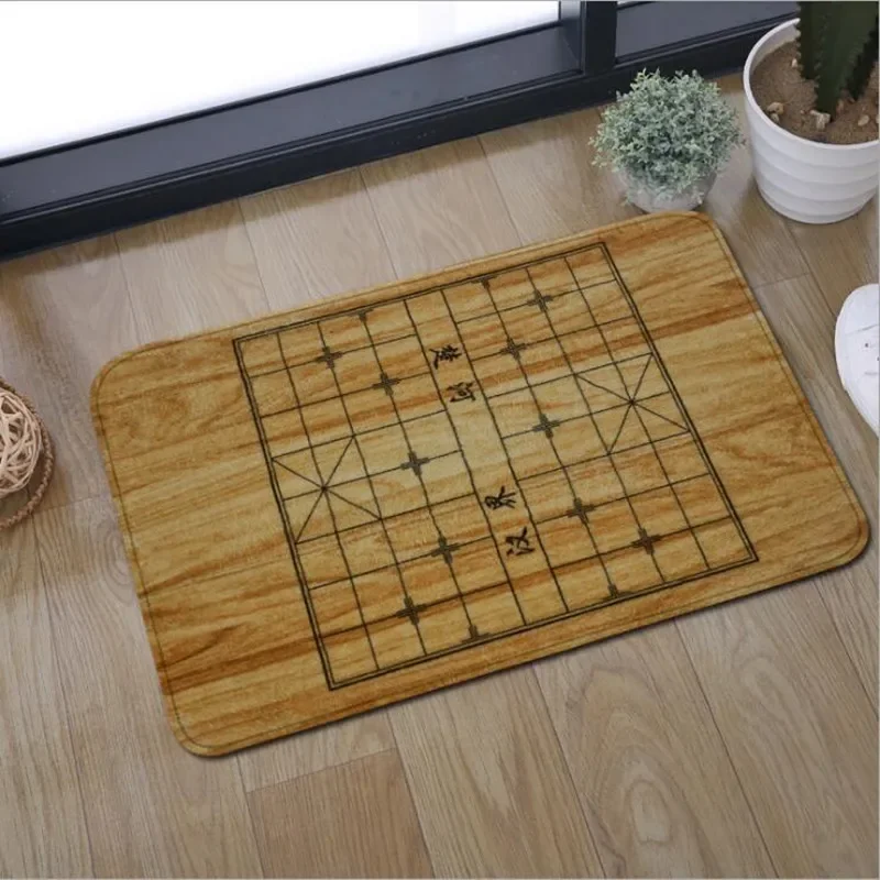 Chessboard pattern floor Mat/carpet bathroom water uptake Non-slip pad bedroom Decorate rugs and carpets for Home living room