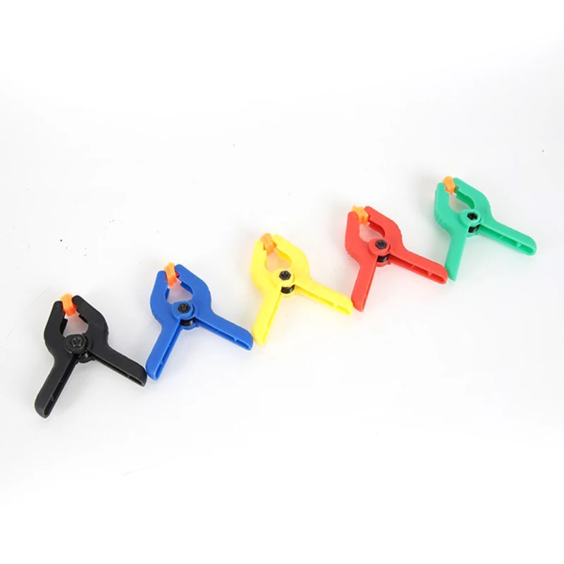 5Pcs Woodwork Clamp 2inch Spring Clamps Carpentry Accessories Plastic Nylon Clamp Quick Release Speed Squeeze Tools for Woodwork