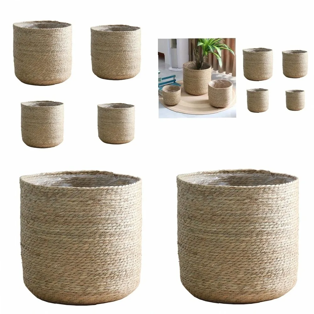 Plant Basket With Liner Indoor Woven Plant Pots for Planter Flower Pots Plant Pot Decoration