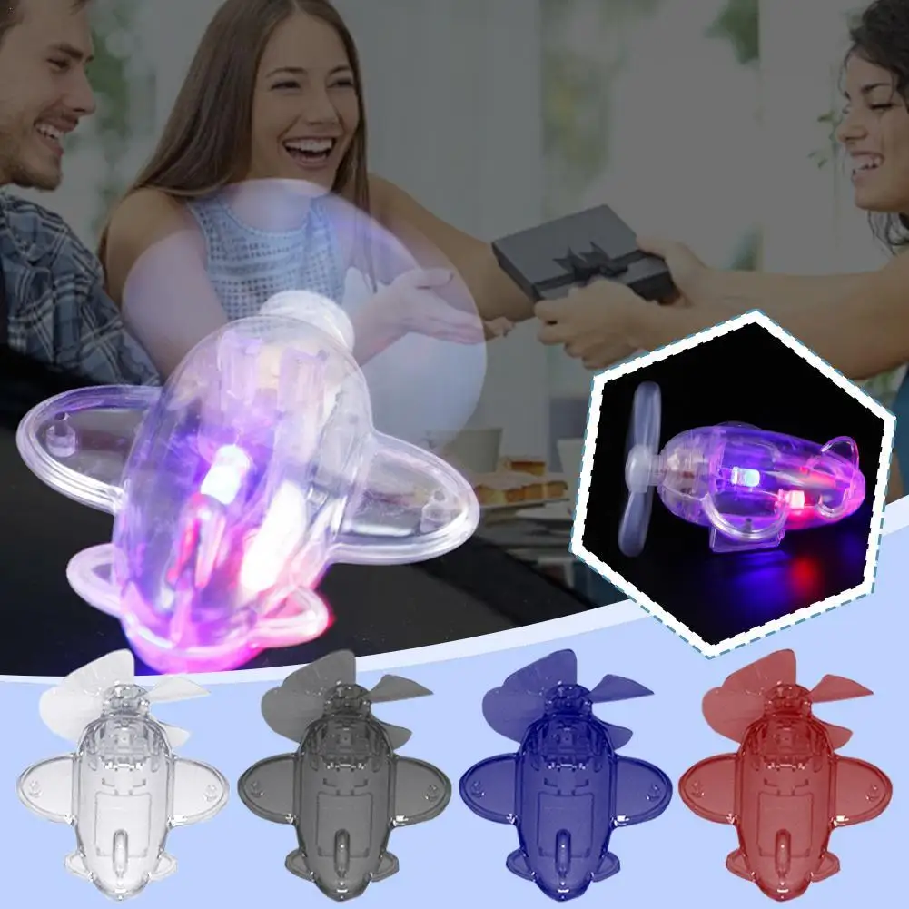 

1pcs Wind Powered Light-emitting Aircraft LED Lights Safety Bike Handle Motorcycle Decorations Riding Warnings set