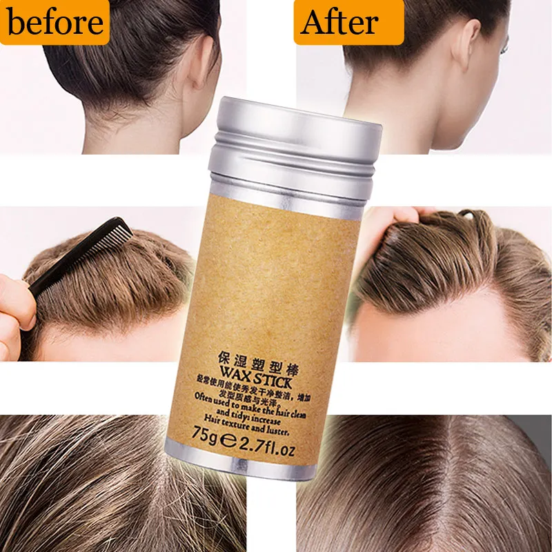 Palo de cera para el cabello tamo Fly Aways, pomada para el cabello con Control de bordes para bebés, producto de peinado profesional para moño