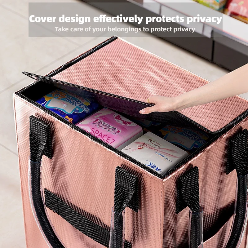 Lightweight Foldable Hand Cart, Portable Shopping Trolley for Groceries, Upgraded Household Pull Cart with Wheels