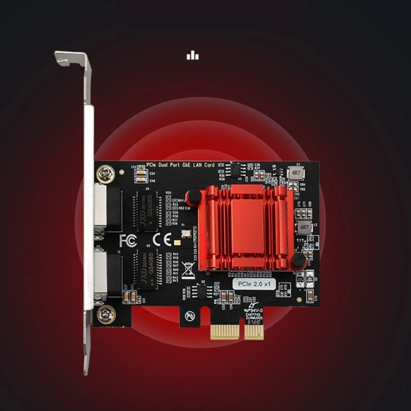 Tarjeta de red PCIe Adaptador de red Ethernet Gigabit RJ45 Compatible con Windows Lin