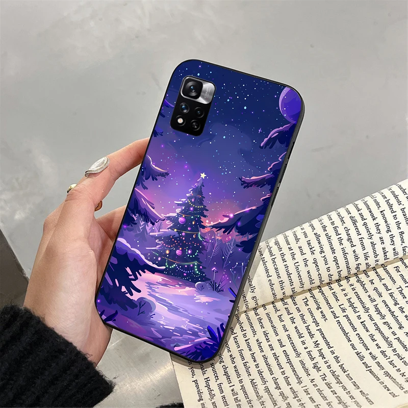 

Phone Case For Xiaomi Redmi note 14 Pro 14 13 12 11 10 Pro 14S 12S 11S Redmi 14C 13C 10 Santa Christmas Tree