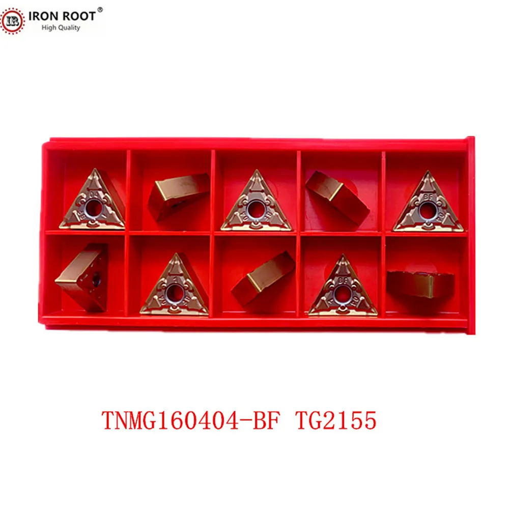 IRON ROOT External Turning Tool Insert TNMG160404 160408 -MS,BF,TG2155 Carbide Turning Insert CNC Lathe Turning Tool for MTLNR