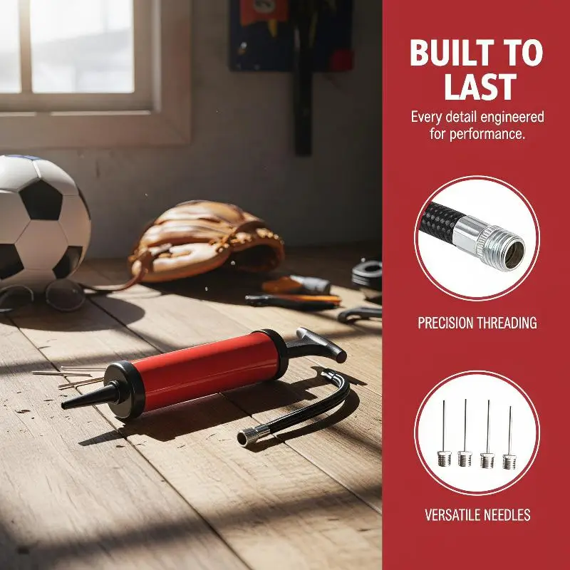 5/10 Stück Universelle Tragbare Ballpumpe mit Nadel-Düse Multifunktionaler Aufpumper für Fußball-, Volleyball- und Basketballbälle – Detail 8