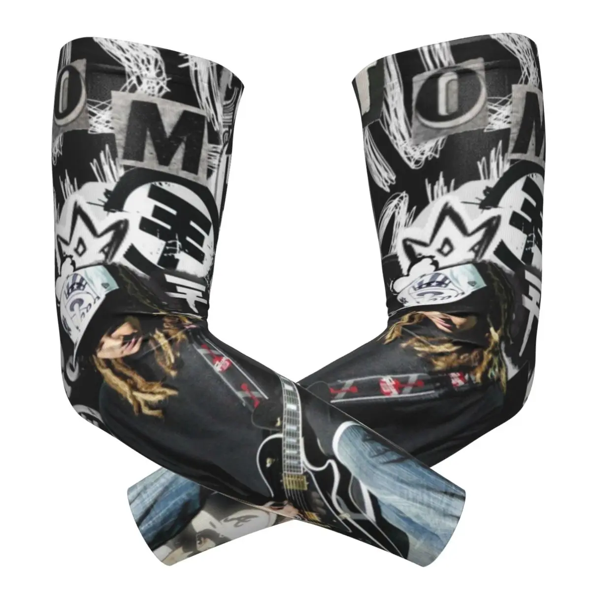 トキオホテル トム・カウリッツ 音楽バンド アウトドア アームスリーブ 日焼け止め UVカット カバー 夏 サイクリング タトゥースリーブ